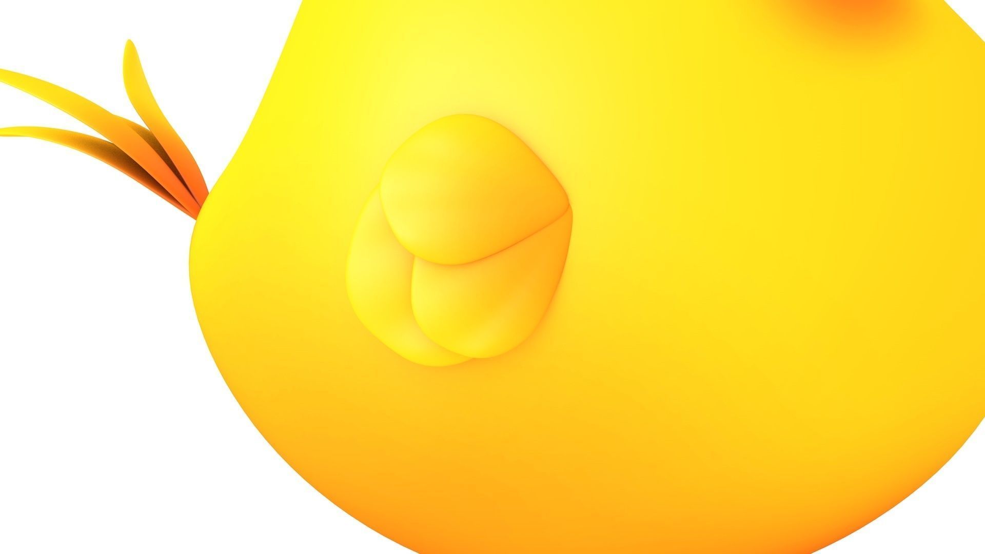 Cartoon Cute Bird Low-poly 3D model_5