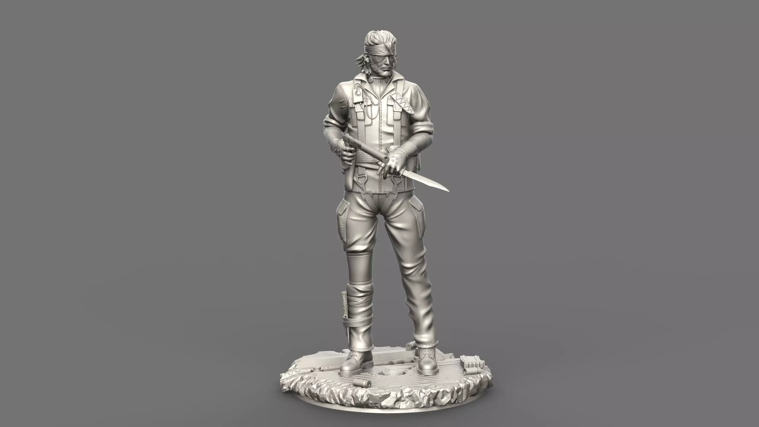 Snake Metal Gear Solid 3 figure 3D print model_0