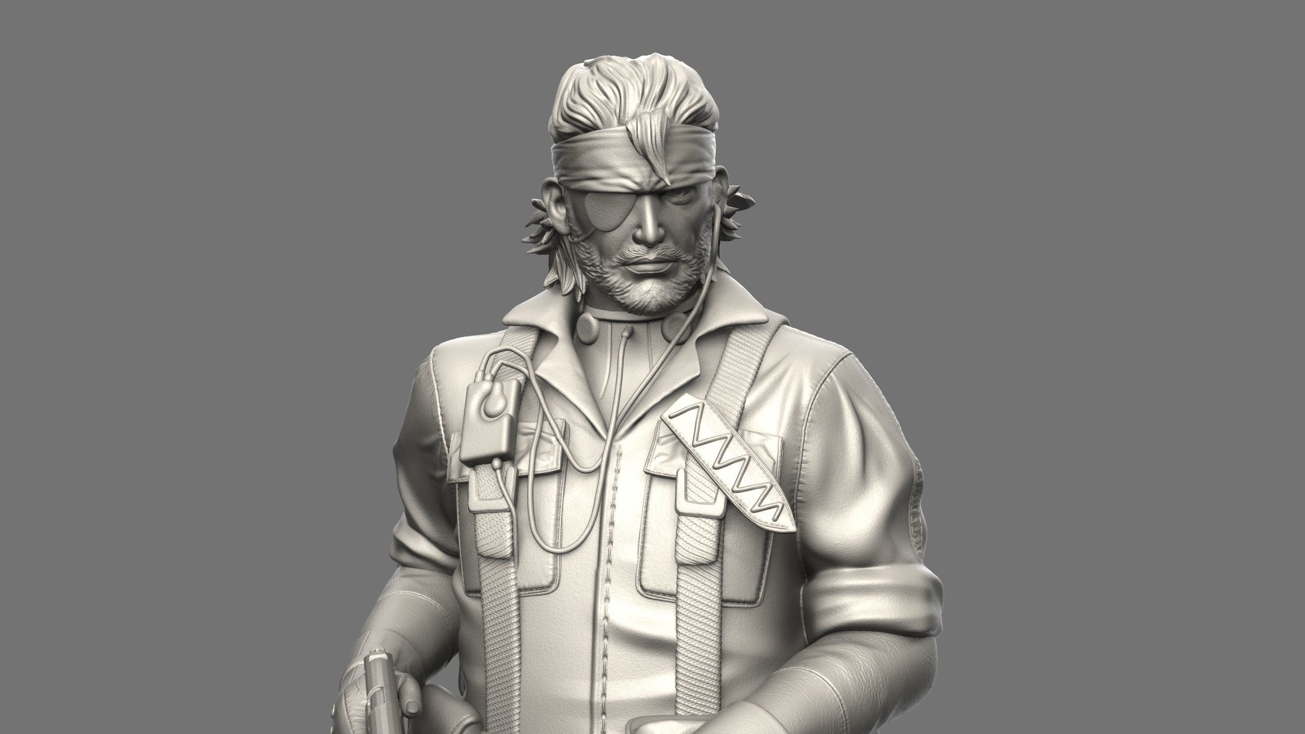 Snake Metal Gear Solid 3 figure 3D print model_5