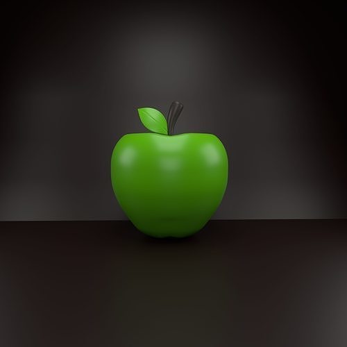 apple Low-poly 3D model