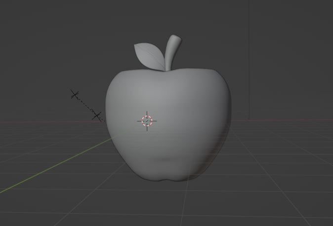 apple Low-poly 3D model_7