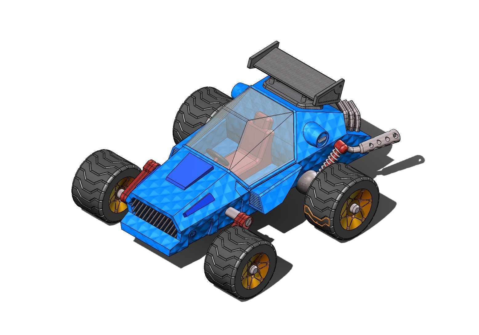 Buggy - 3D model for 3D printing 3D print model_4