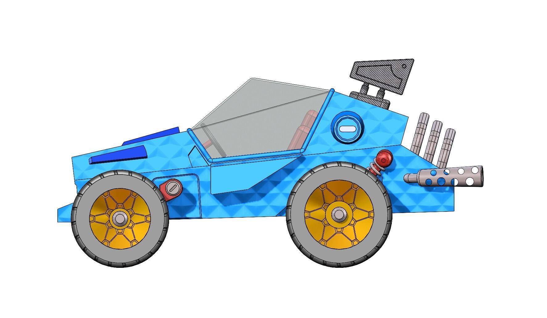 Buggy - 3D model for 3D printing 3D print model_1