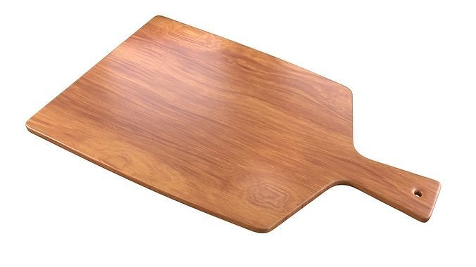 Food Roast Chicken Strawberries Chopping Board 3D Model 3D model 5