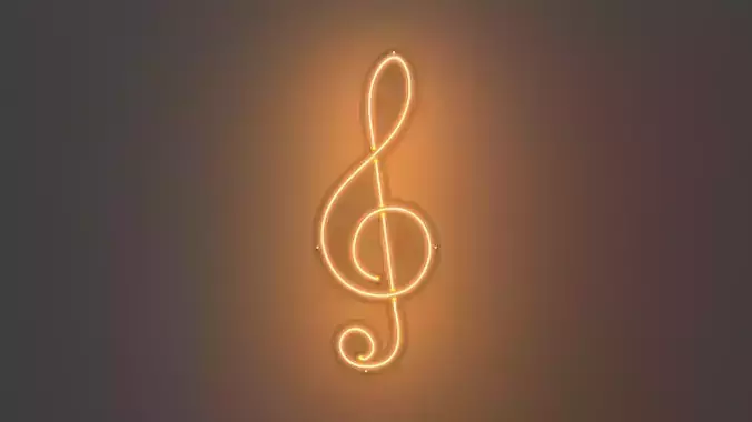 Music Note 1 - Neon Sign