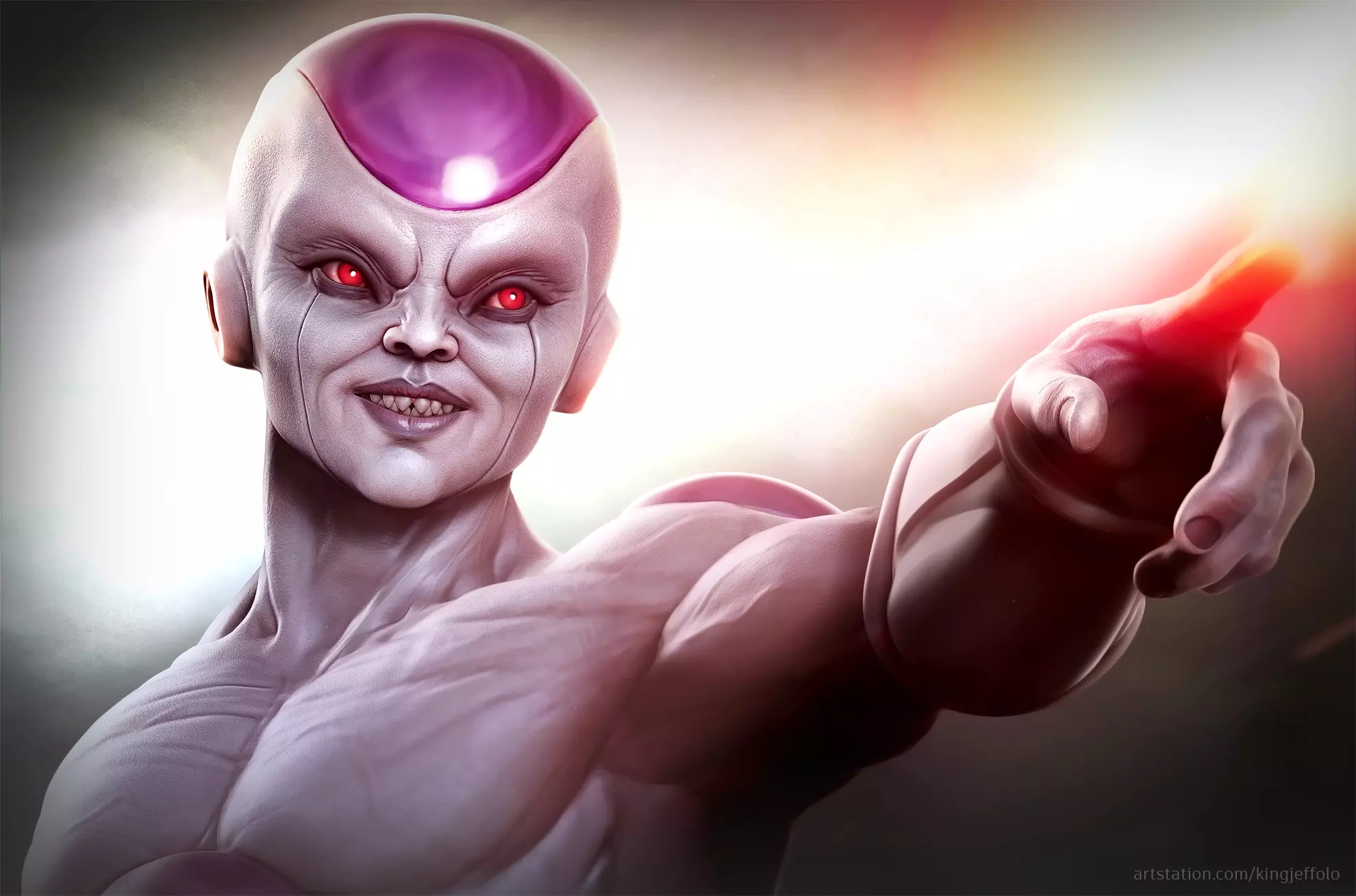 Frieza - Tribute statue 3D print model_0
