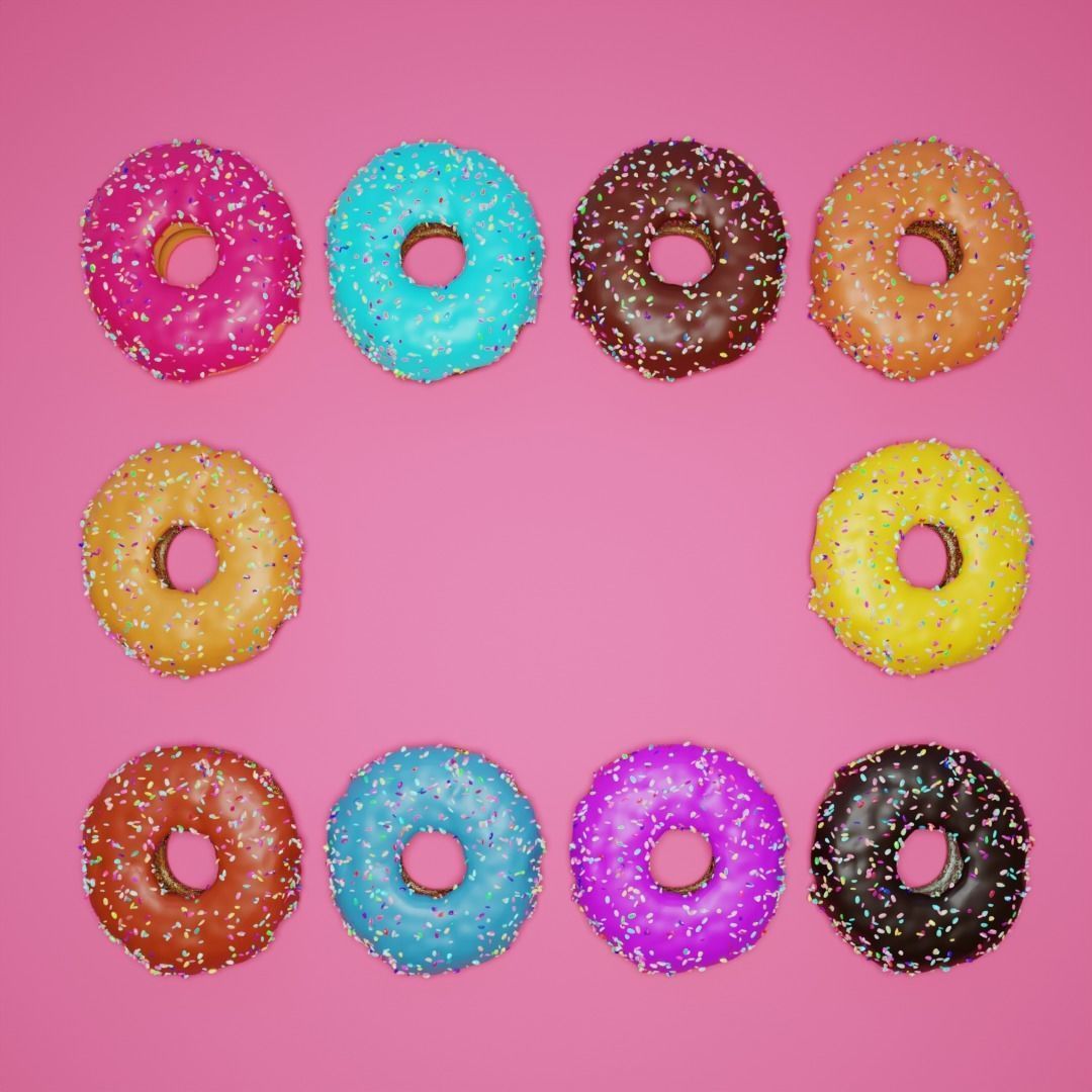 Doughnuts 3d models  3D model_1