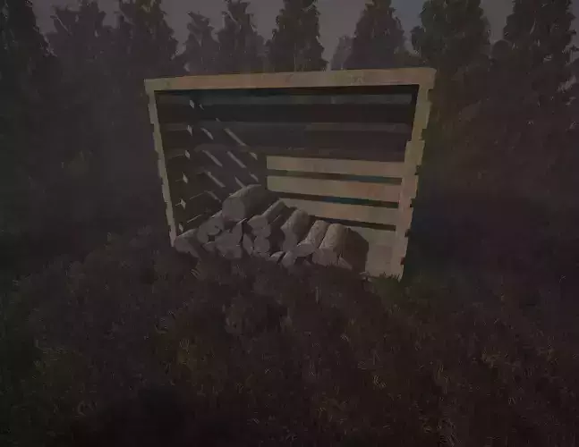 Low Poly Woodshed