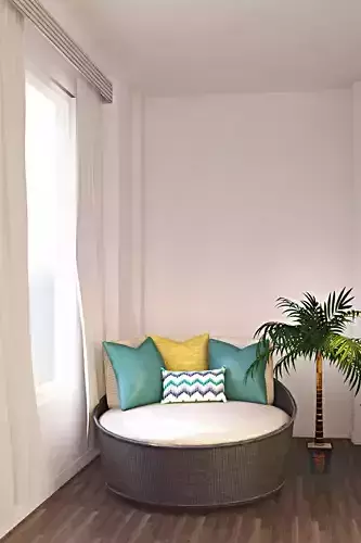 RattanCircular DayBed