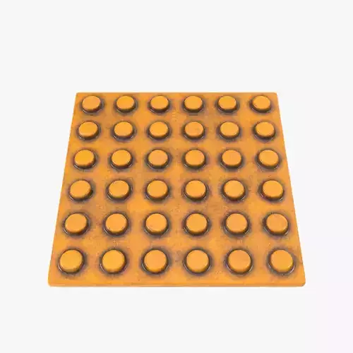 Tactile Pavement Dotted Dirty