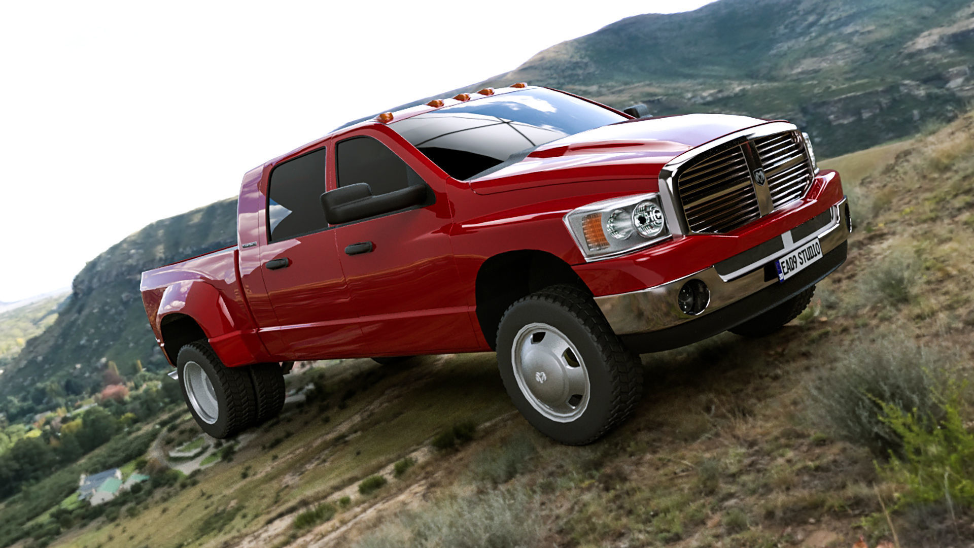 2005 Dodge Ram 3500  3D model_6