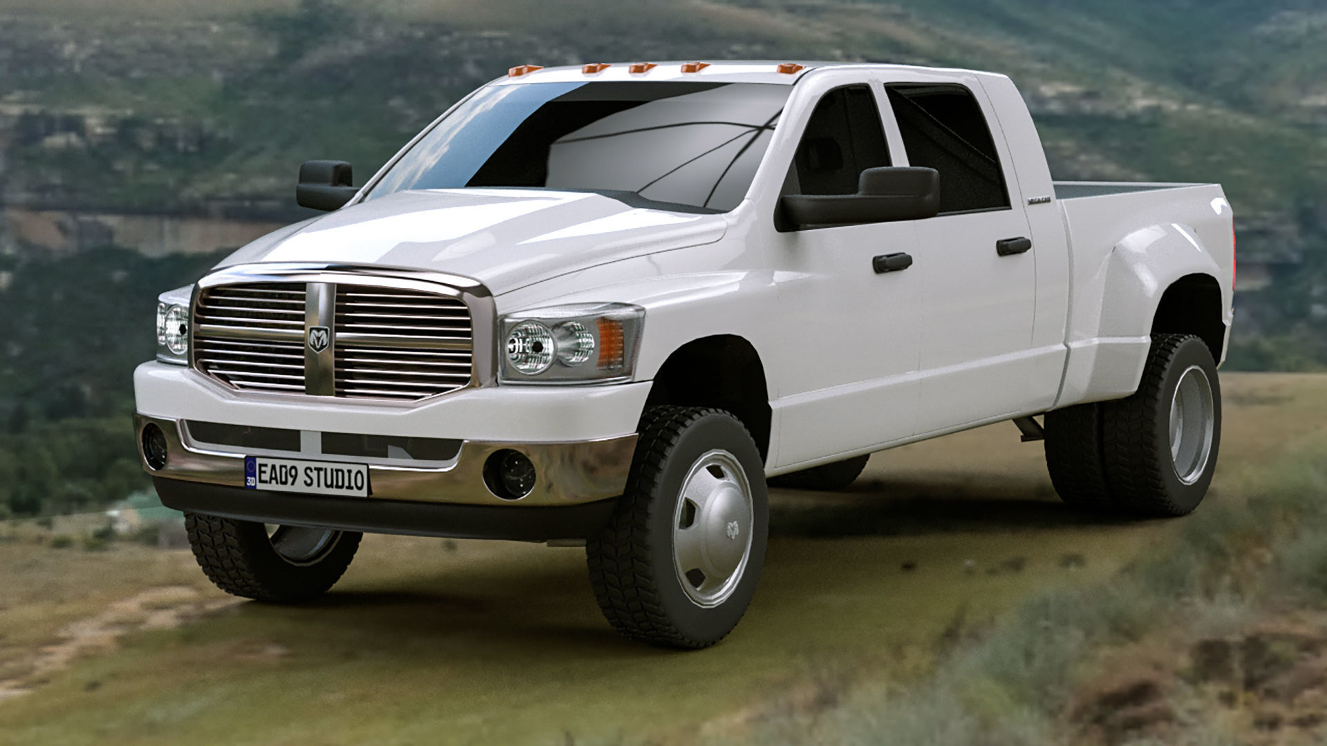 2005 Dodge Ram 3500  3D model_4