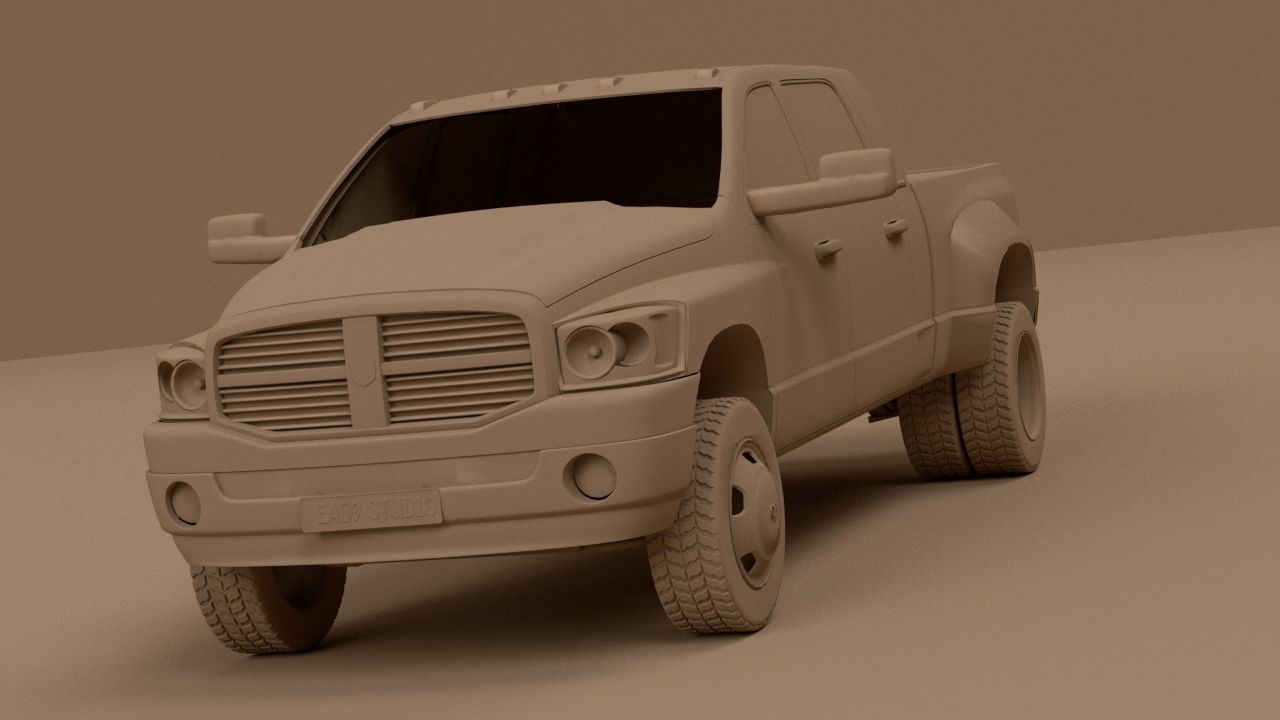 2005 Dodge Ram 3500  3D model_7