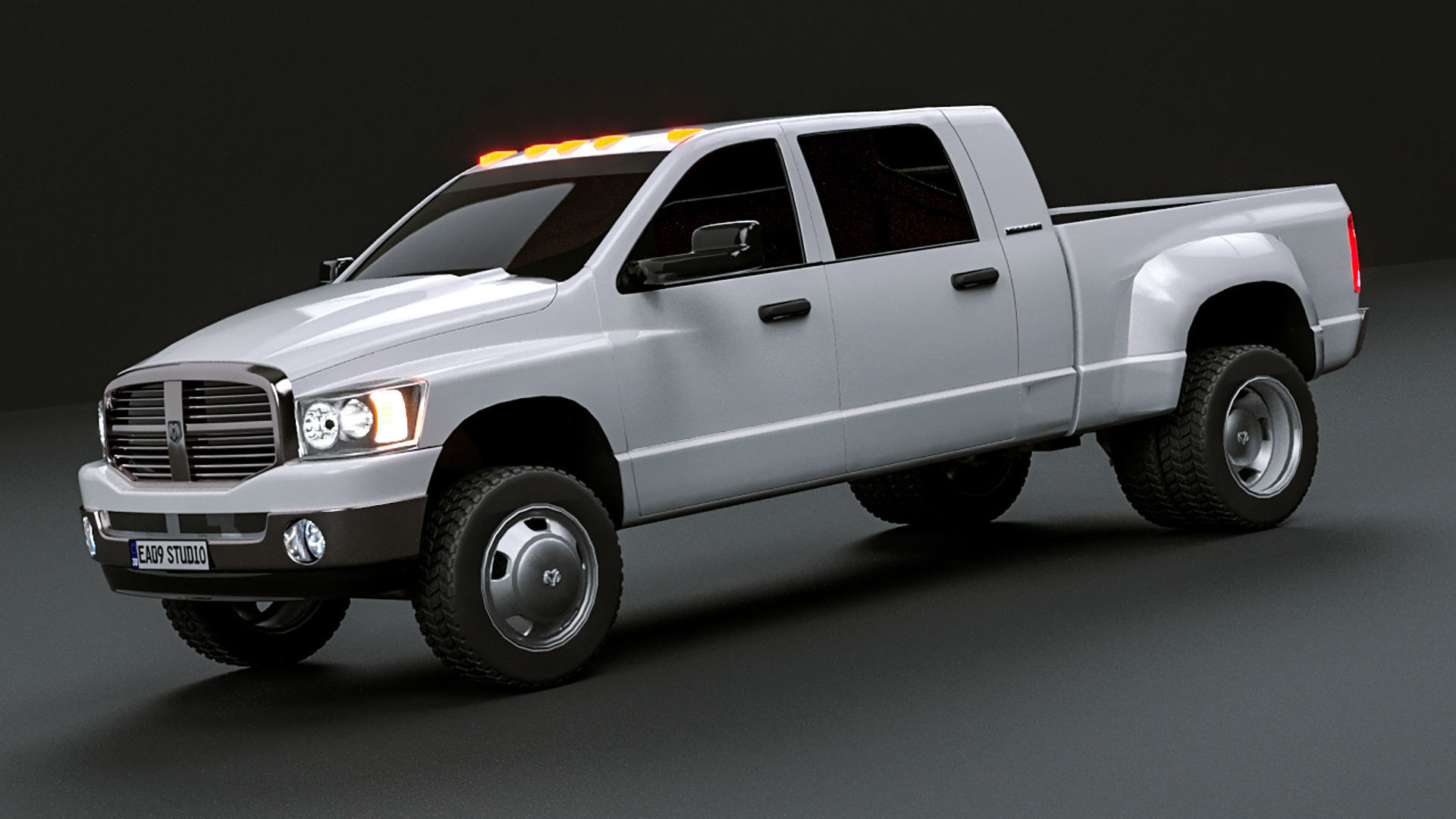 2005 Dodge Ram 3500  3D model_3