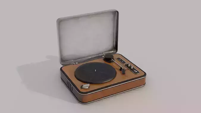 Retro Stylized  Vinyl Player