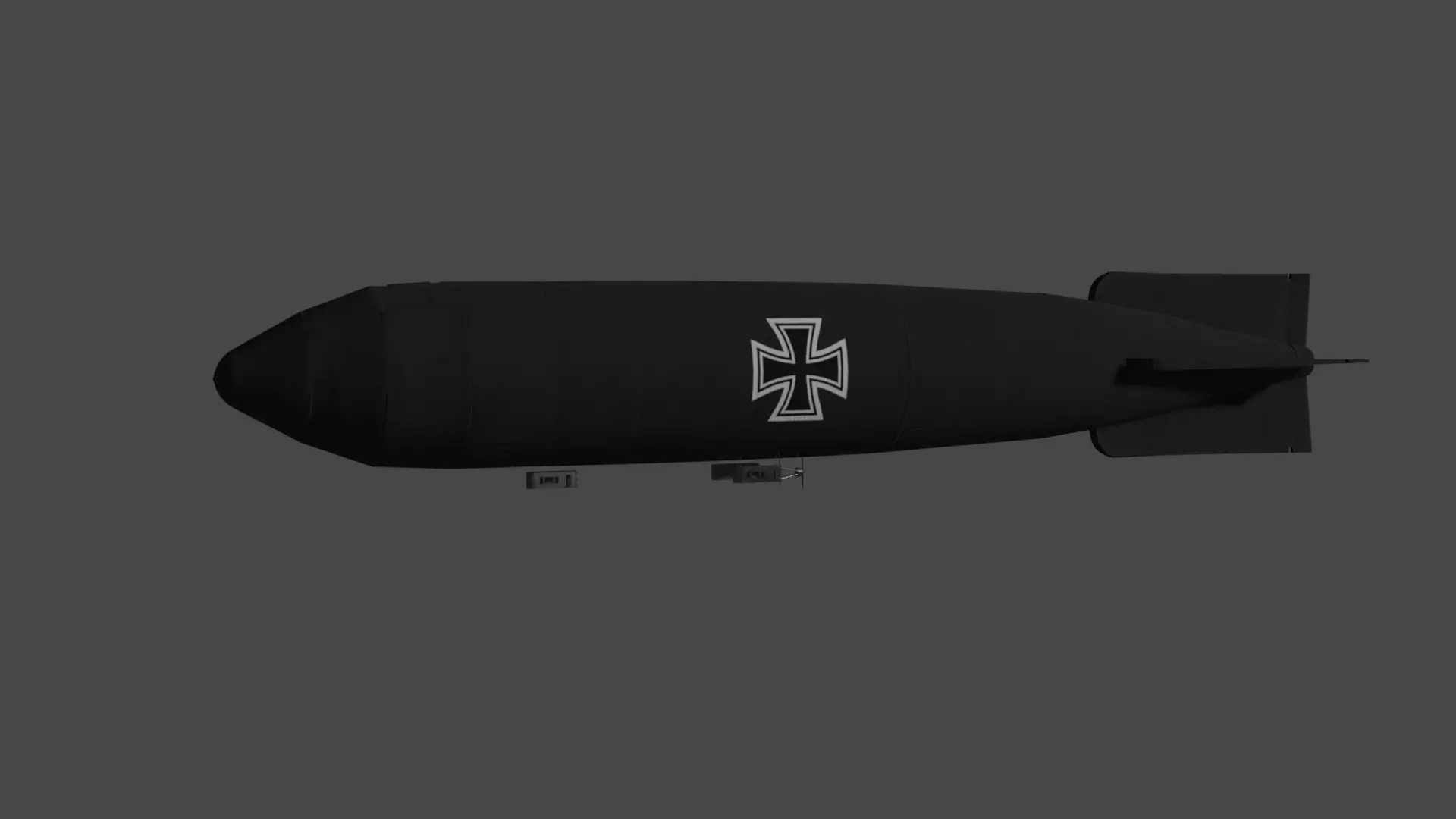 Great War Airship Germany Free low-poly 3D model