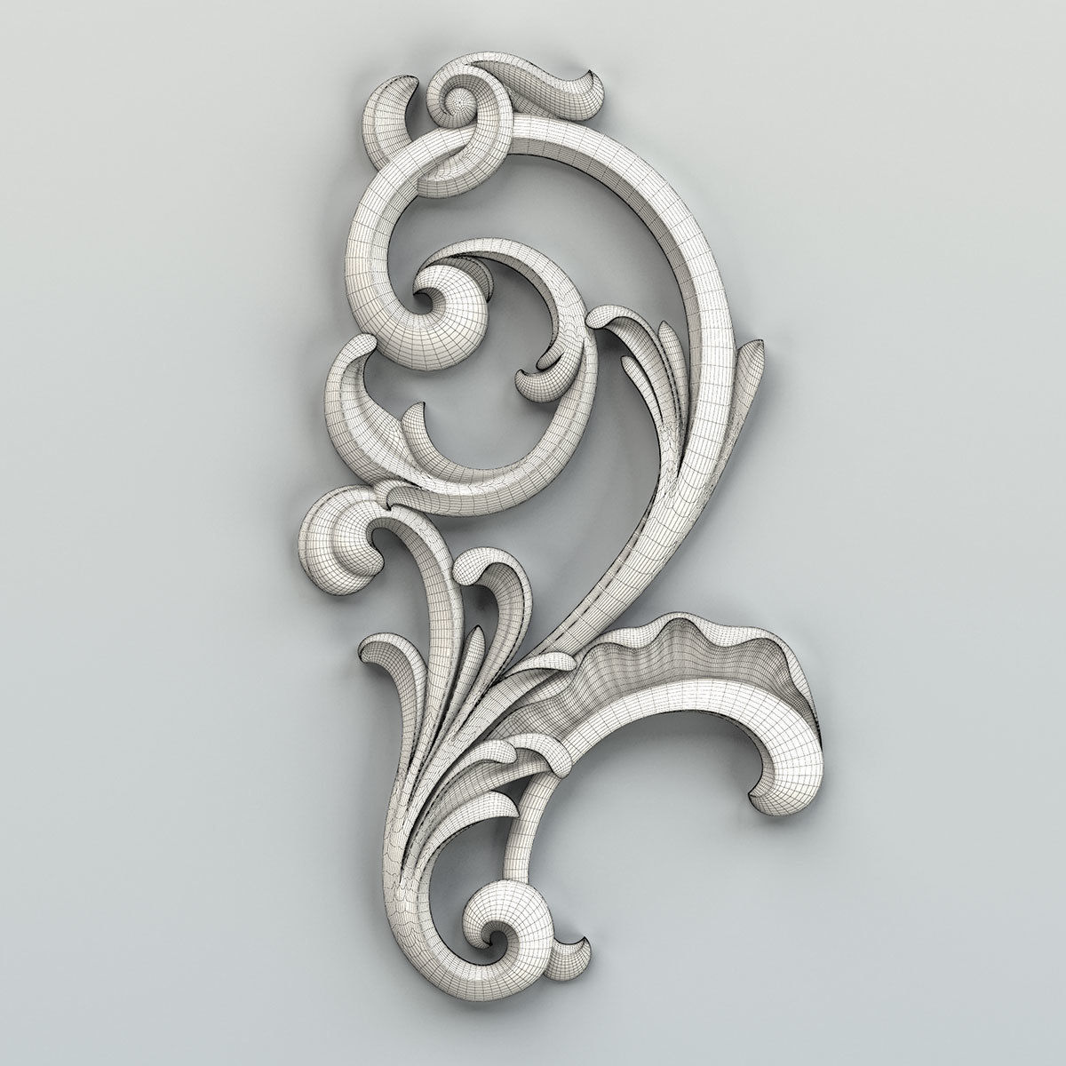 Decor vertical 023 3D model_5