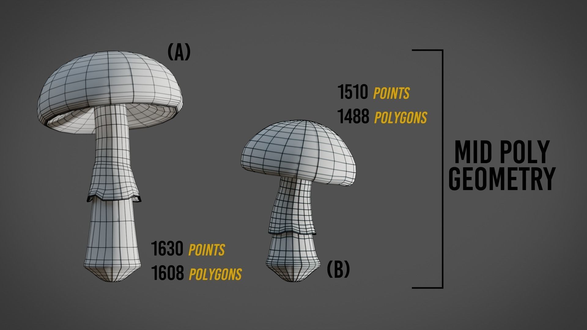 Mushrooms Fly Agaric or Amanita muscaria 3D model_6