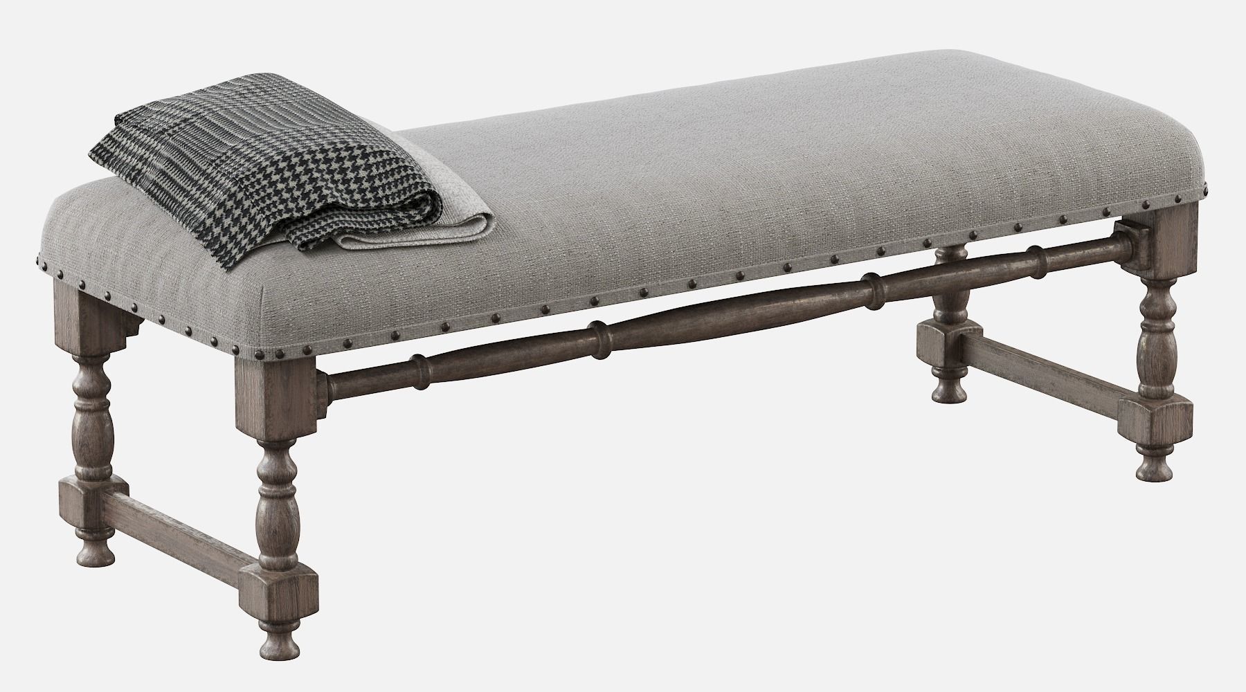 CHIC FARMHOUSE WOOD TURNED 3D model_10