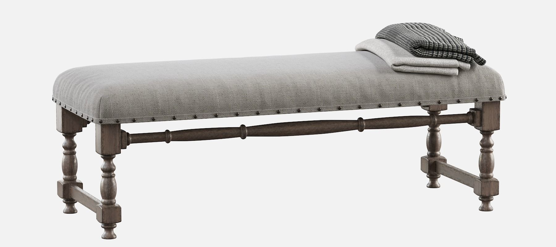 CHIC FARMHOUSE WOOD TURNED 3D model_4