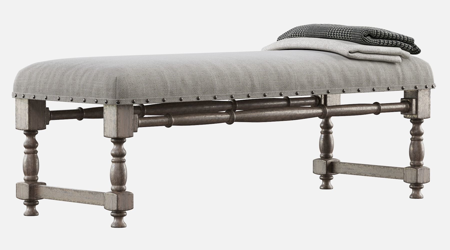 CHIC FARMHOUSE WOOD TURNED 3D model_6