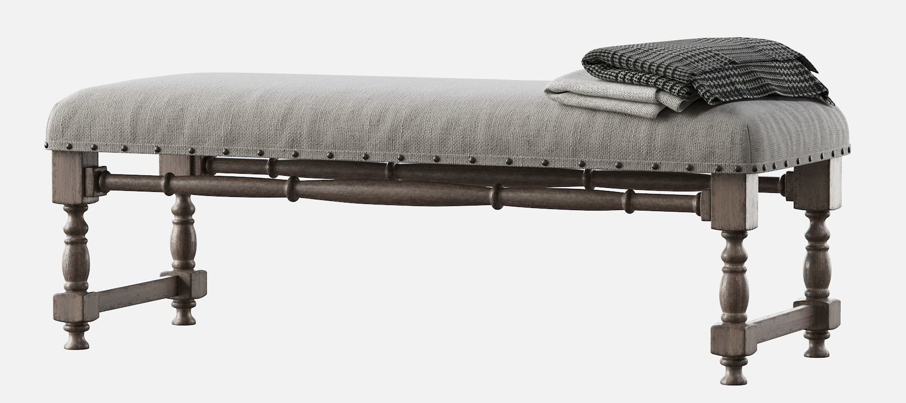 CHIC FARMHOUSE WOOD TURNED 3D model_5