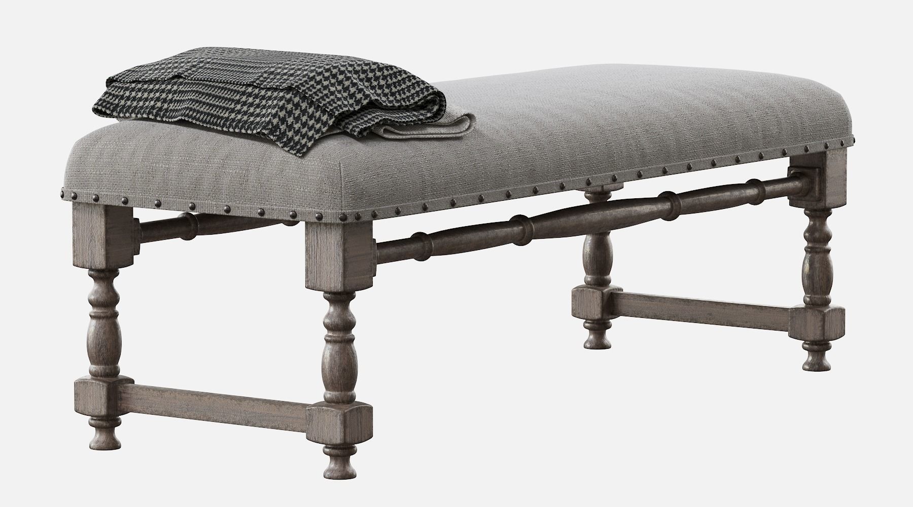 CHIC FARMHOUSE WOOD TURNED 3D model_8