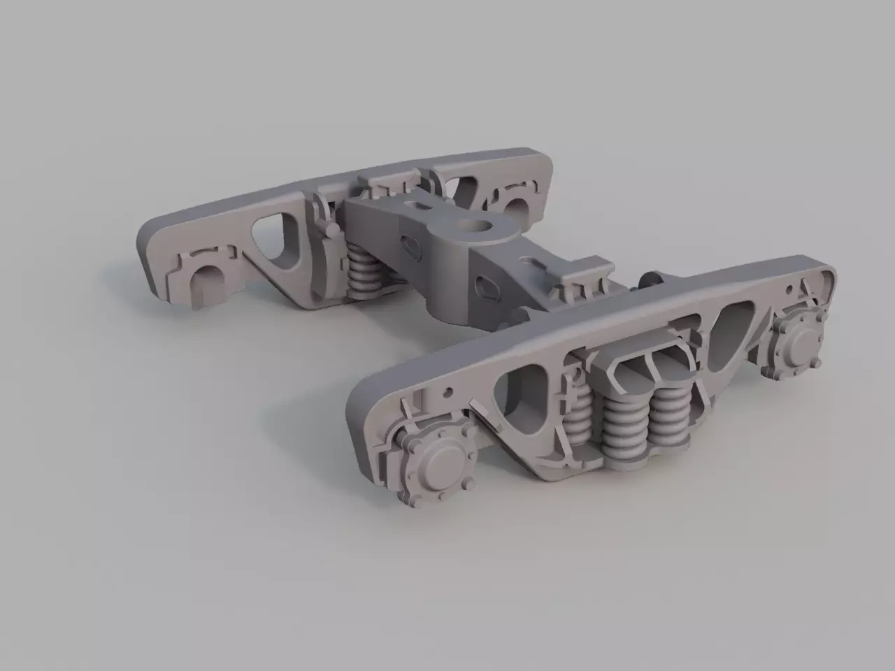 HO scale model of a train bogie for resin printing Free 3D print model
