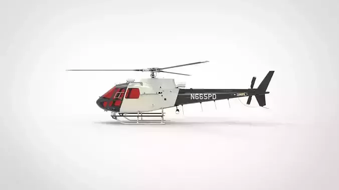 Eurocopter AS350 3D model