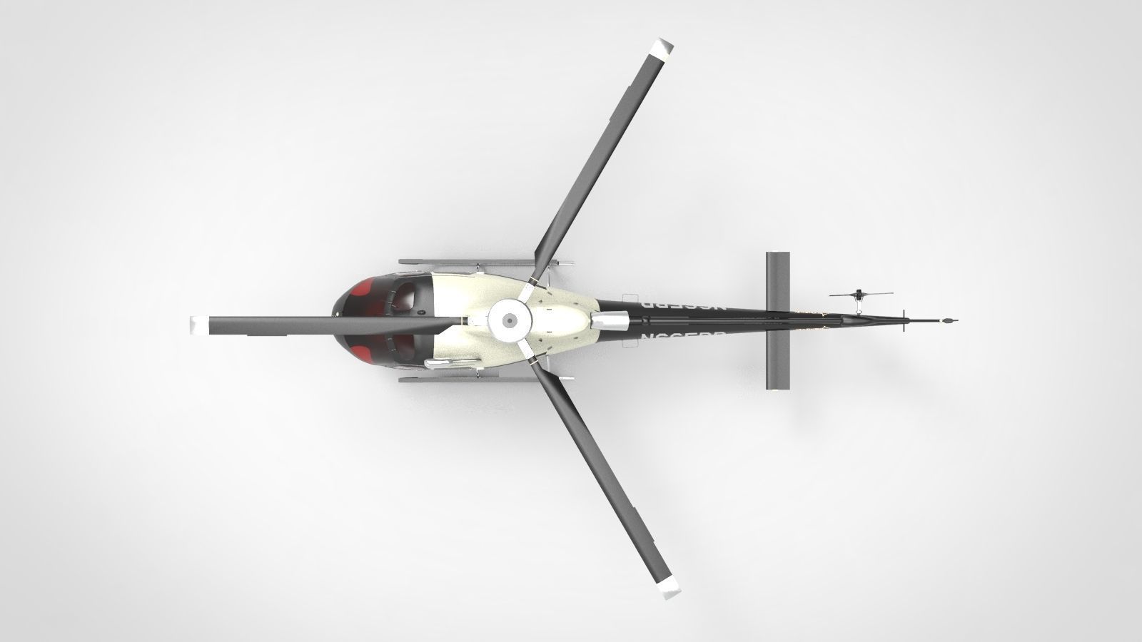 Eurocopter AS350 3D model_2