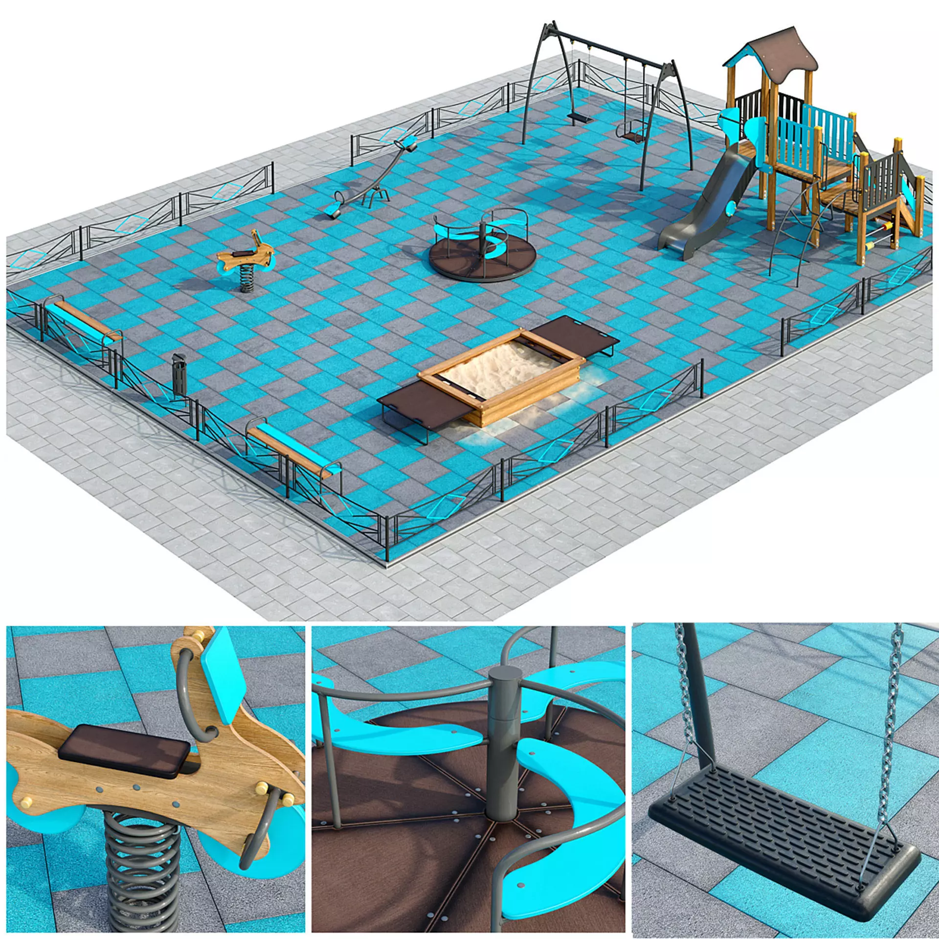 Children playground1 3D model_0