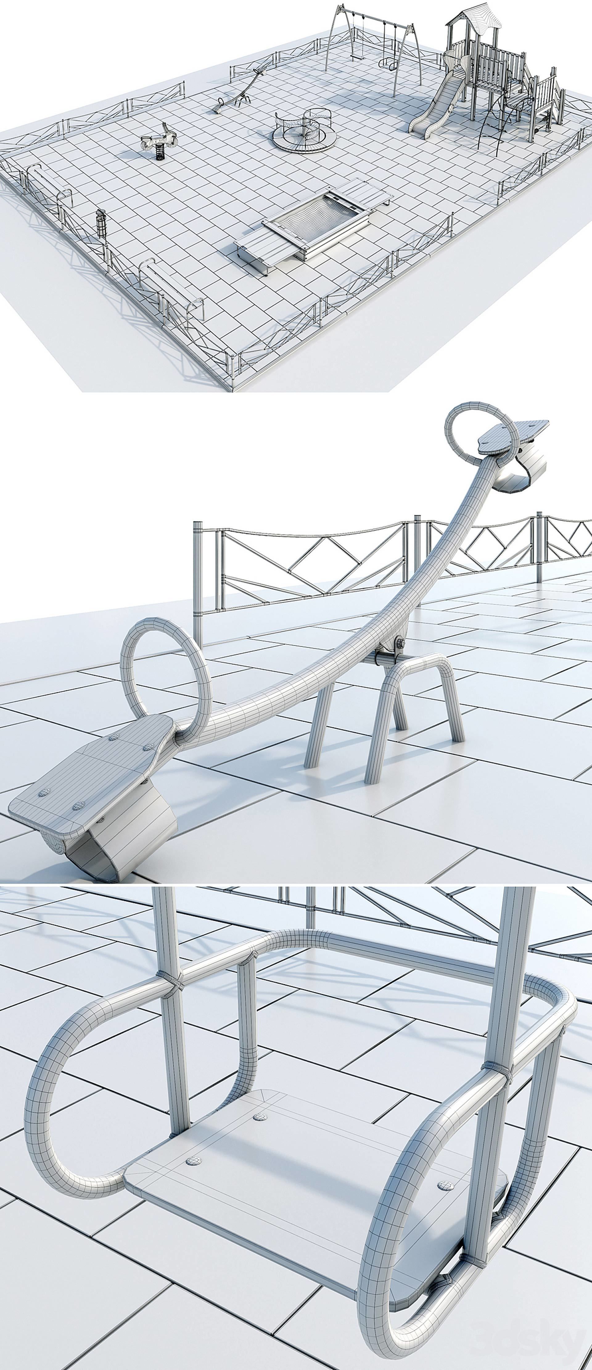 Children playground1 3D model_7