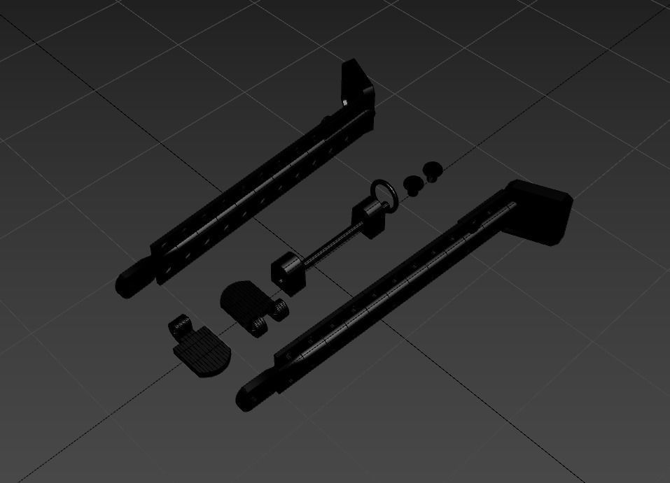 XM500 Bipod 3D print model_4