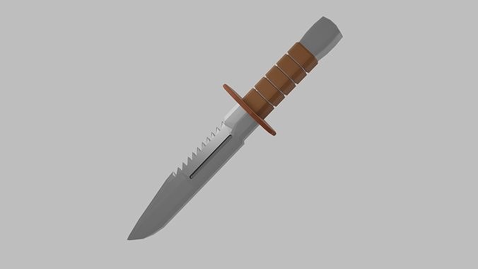 Knife Low-poly 3D model