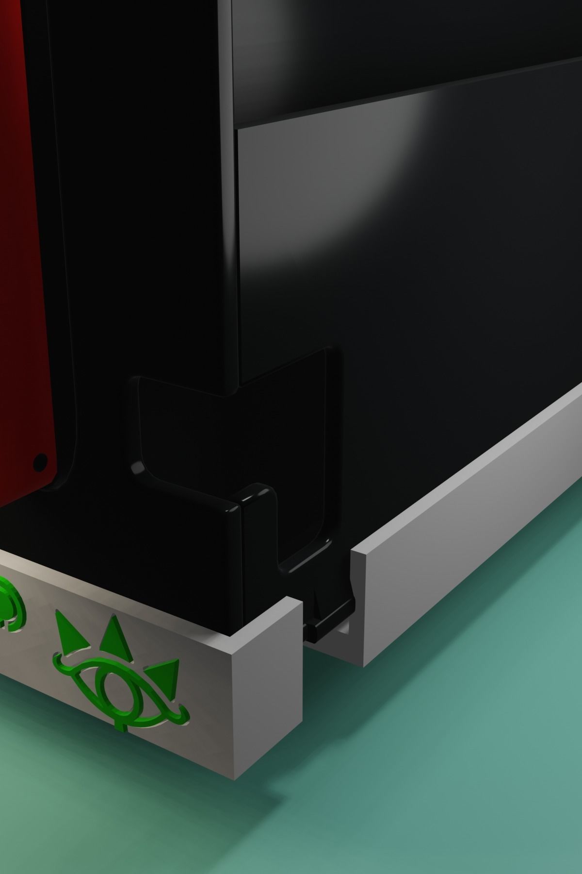 ZELDA TOTK NINTENDO SWITCH STAND WITH DOCK AND 20 GAMES 3D model_12