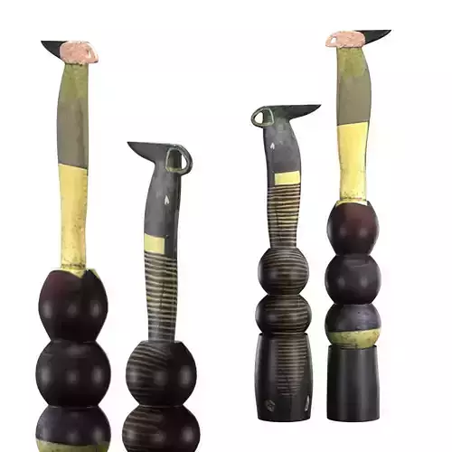 Totem sculptures 3D model