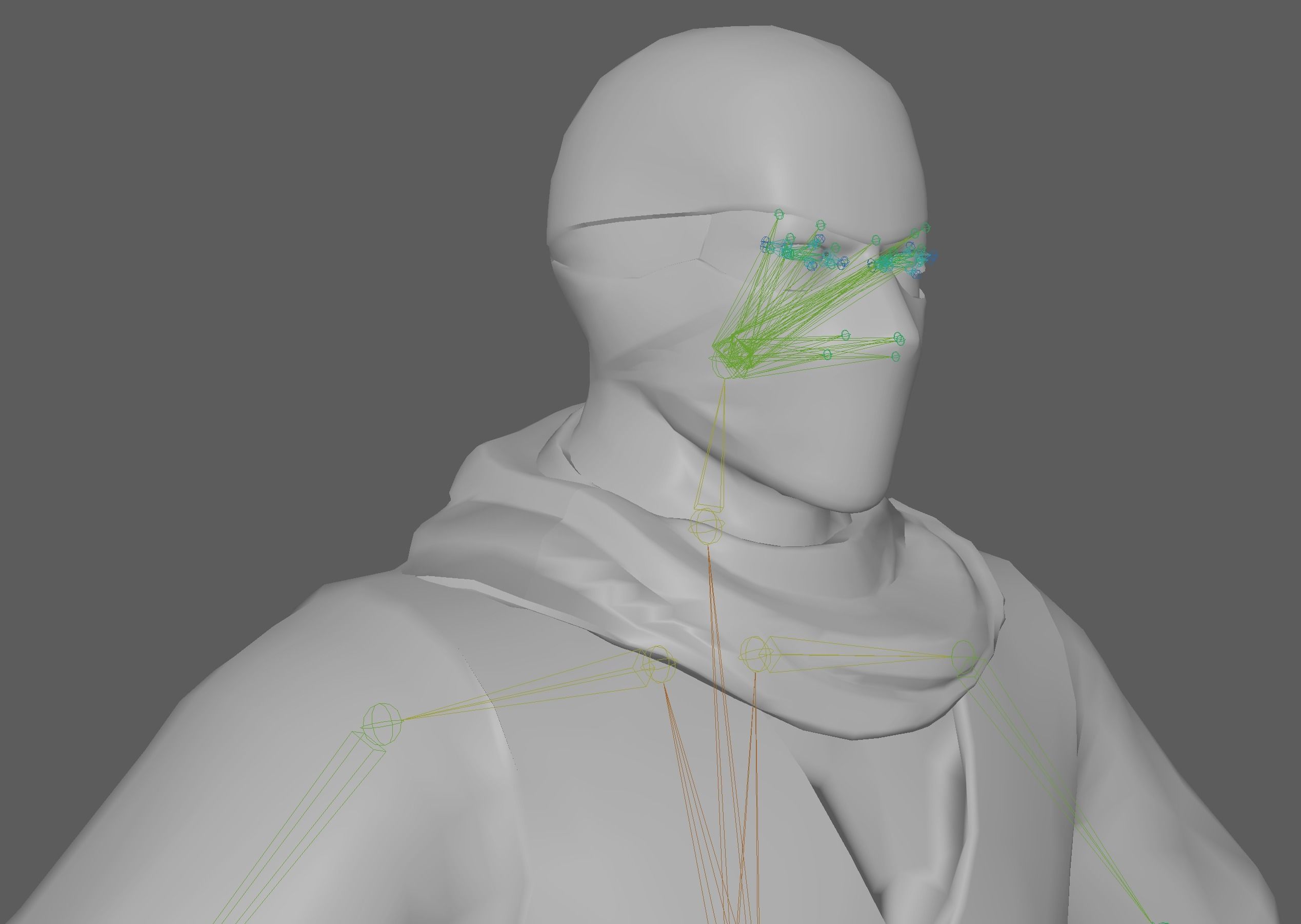 Ninja Warrior Low-poly 3D model_15