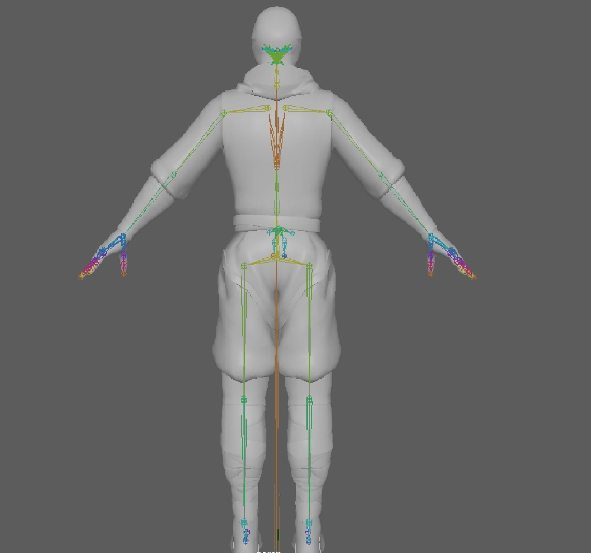 Ninja Warrior Low-poly 3D model_19