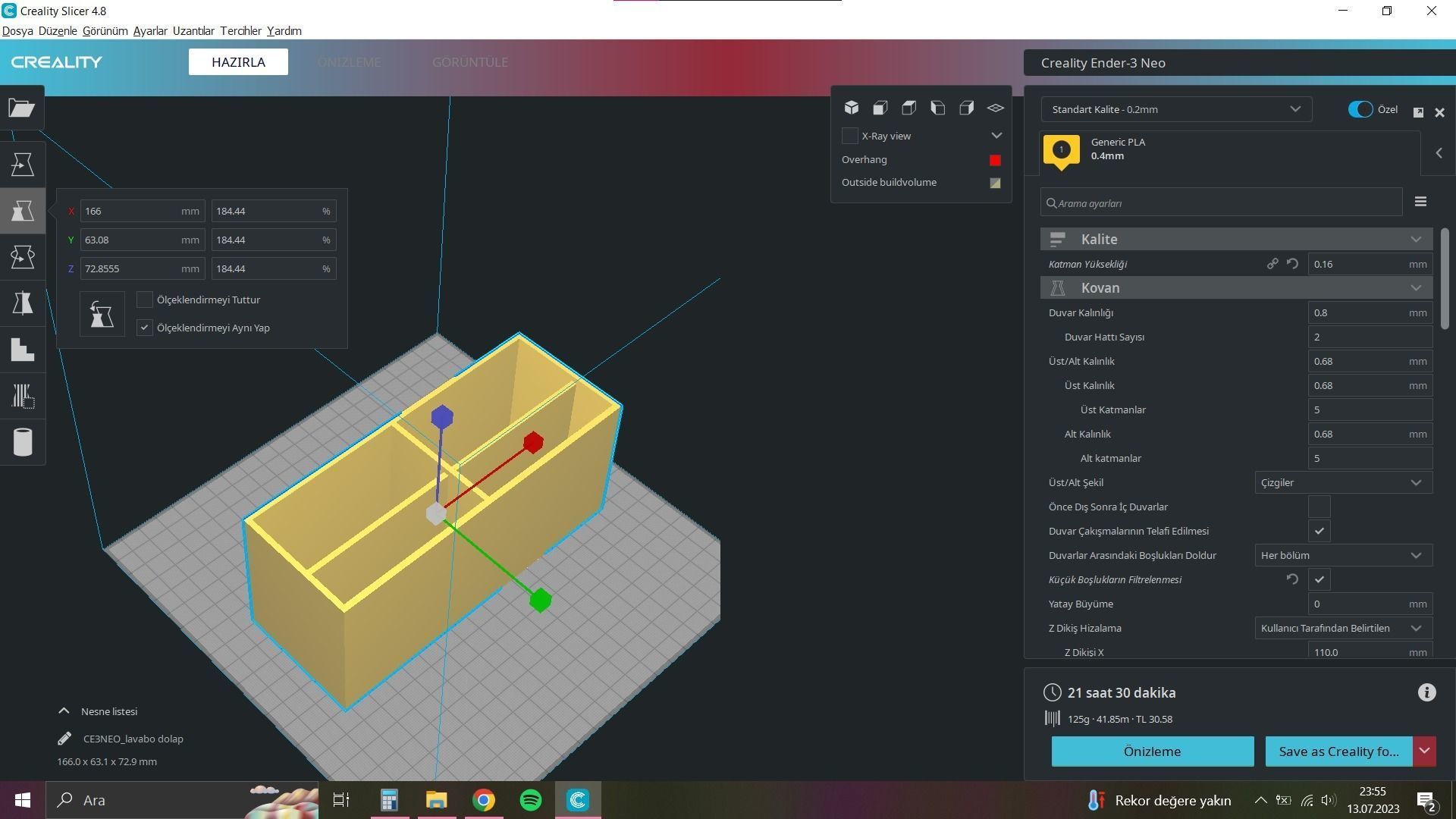 Stylish Miniature Vanity Cabinet for Baby and Barbie Dollhouses 3D print model_5