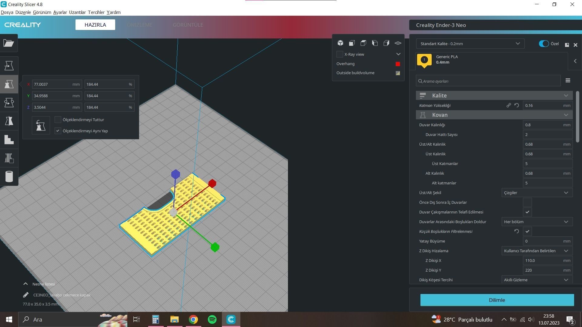 Stylish Miniature Vanity Cabinet for Baby and Barbie Dollhouses 3D print model_9