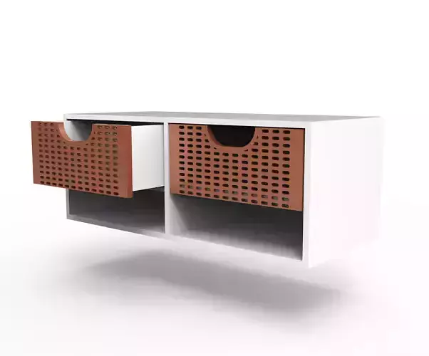 Stylish Miniature Vanity Cabinet for Baby and Barbie Dollhouses