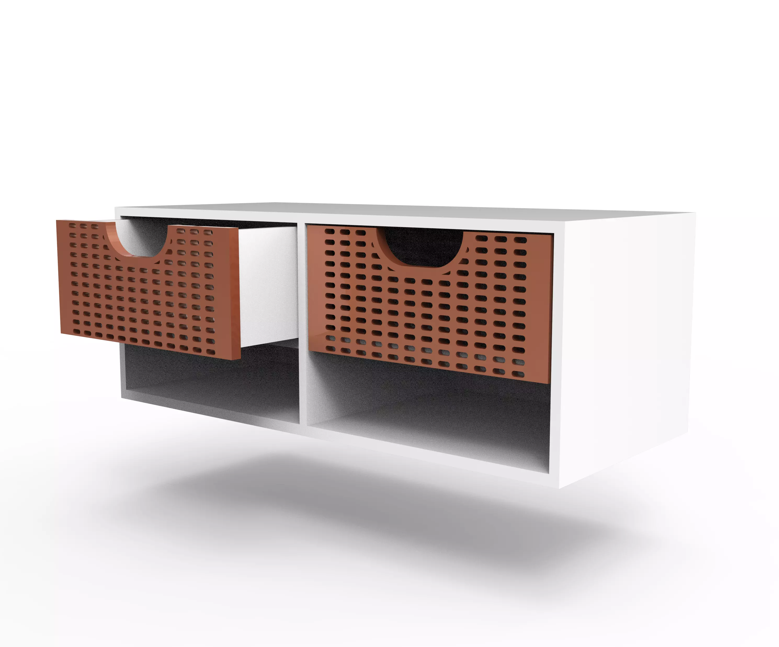 Stylish Miniature Vanity Cabinet for Baby and Barbie Dollhouses 3D print model_0