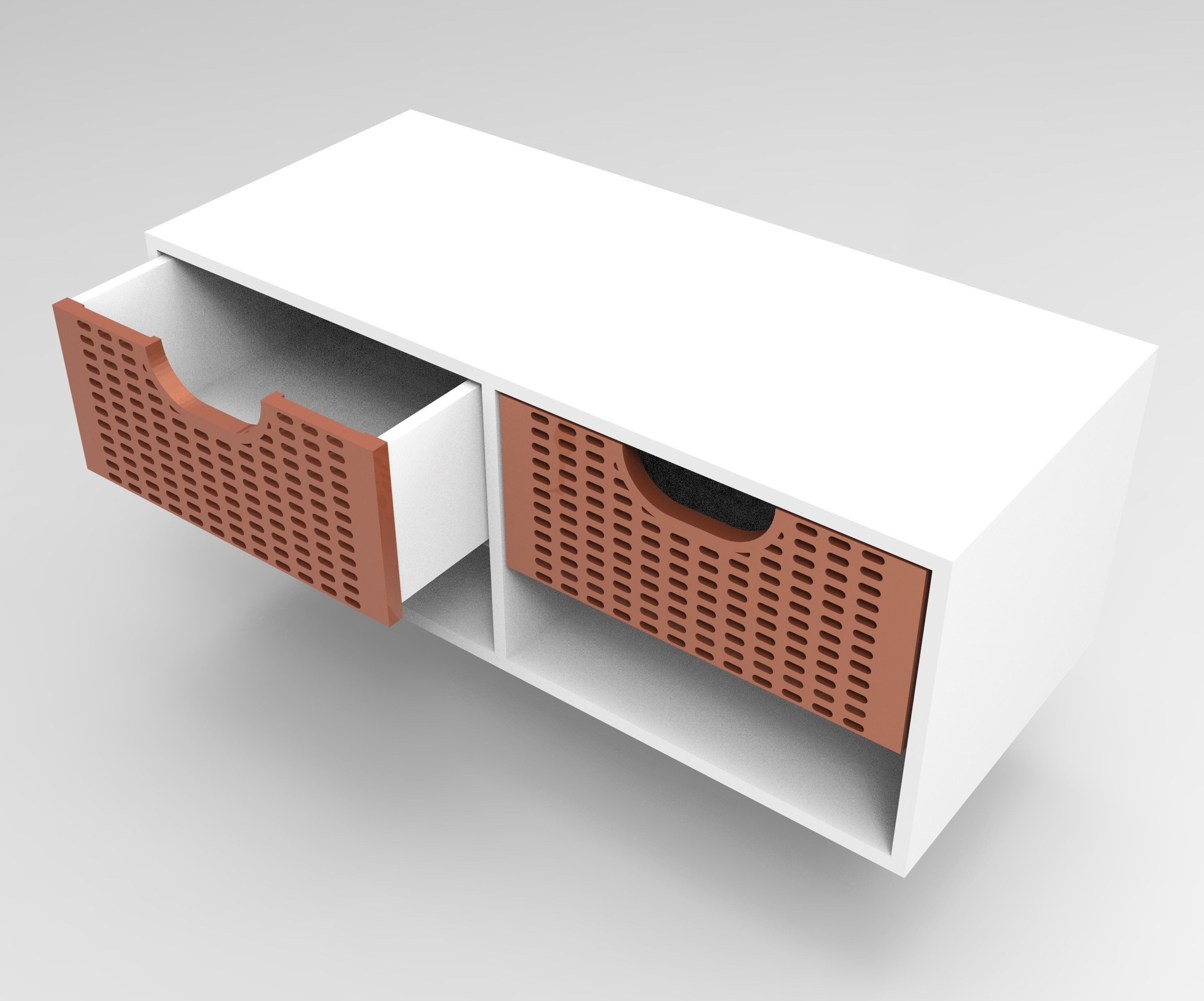 Stylish Miniature Vanity Cabinet for Baby and Barbie Dollhouses 3D print model_1