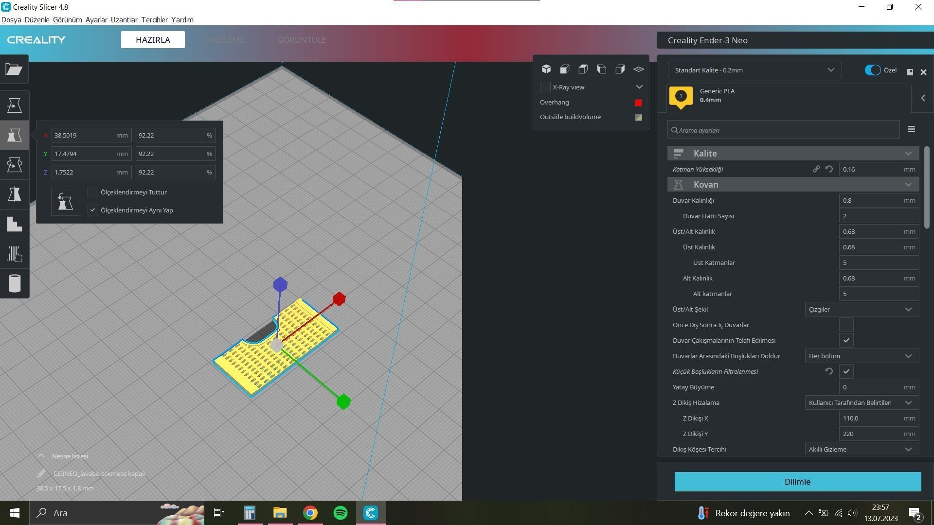 Stylish Miniature Vanity Cabinet for Baby and Barbie Dollhouses 3D print model_7