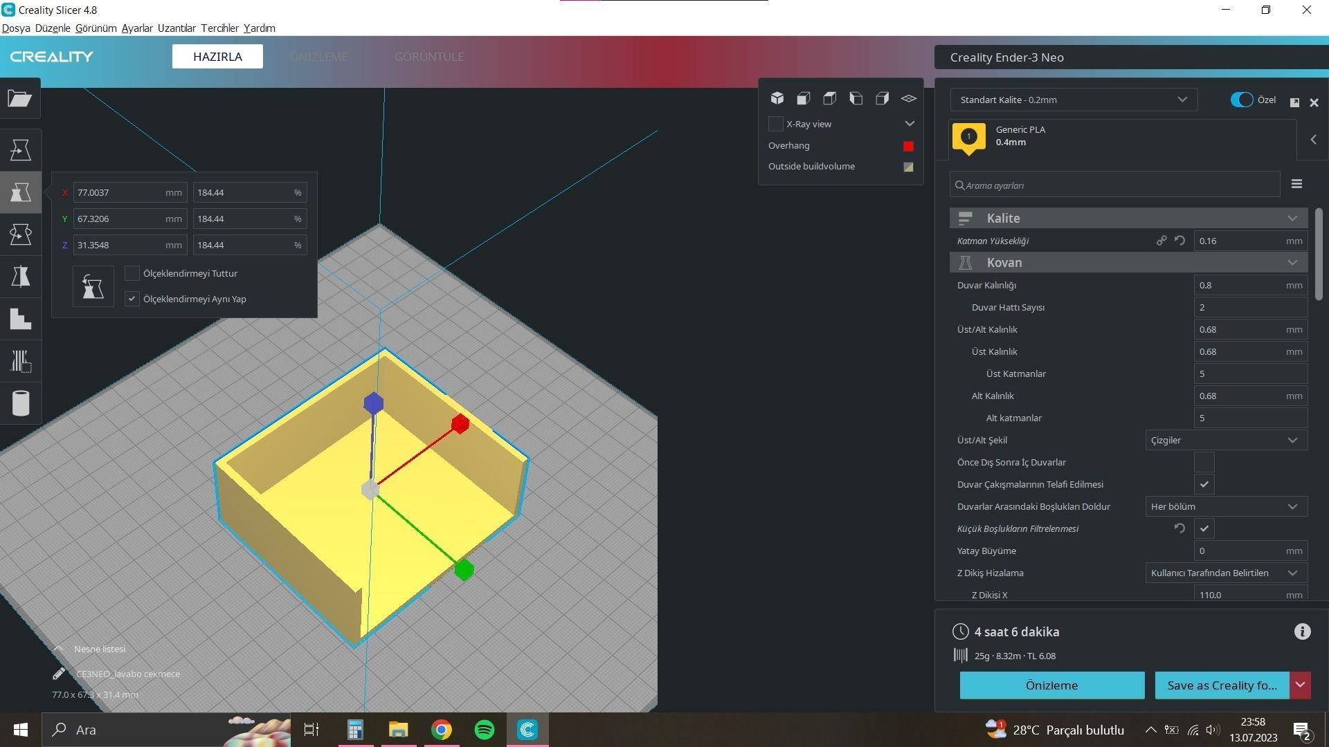 Stylish Miniature Vanity Cabinet for Baby and Barbie Dollhouses 3D print model_8
