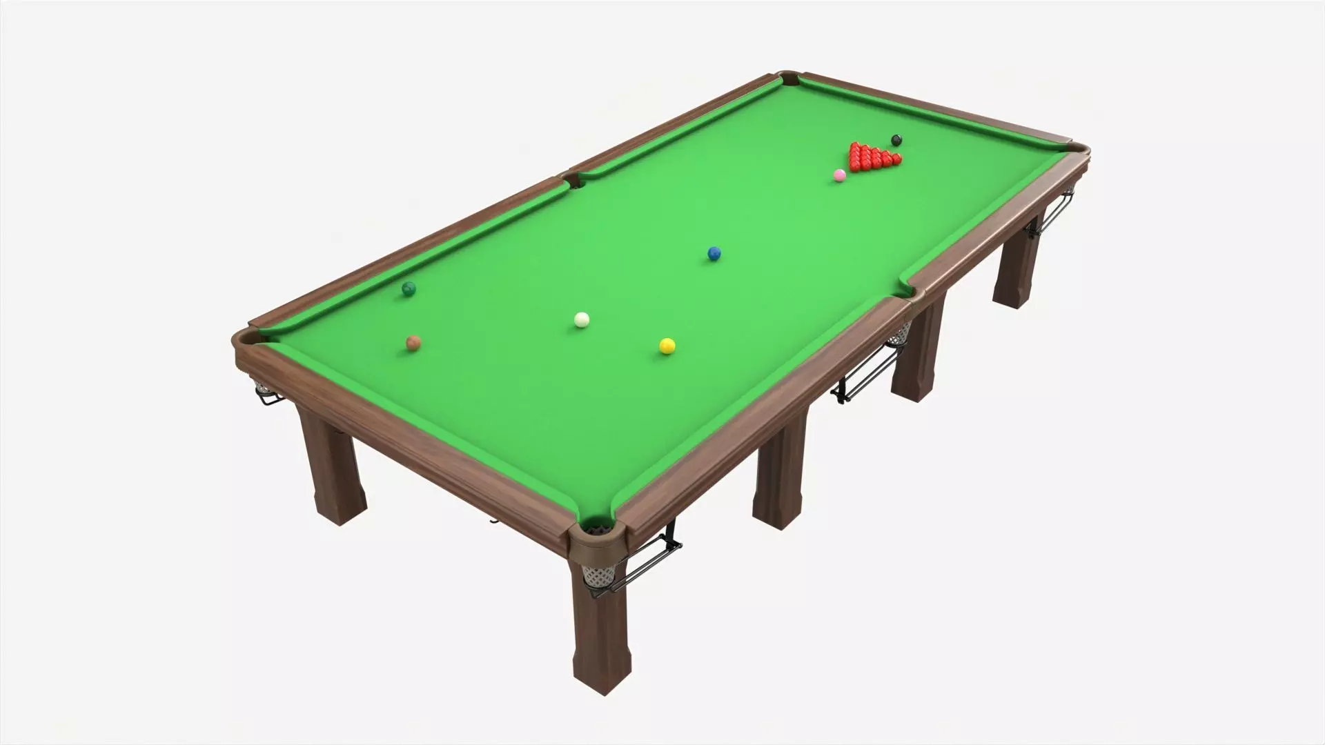 Billiard Snooker Table Full 02 3D model_0