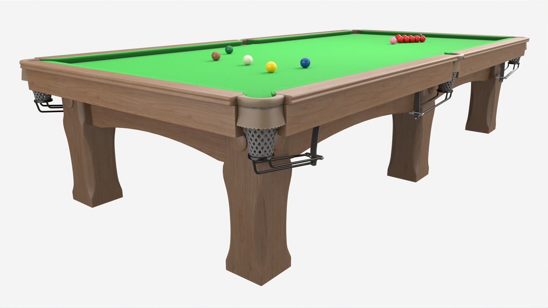Billiard Snooker Table Full 03 3D model_1