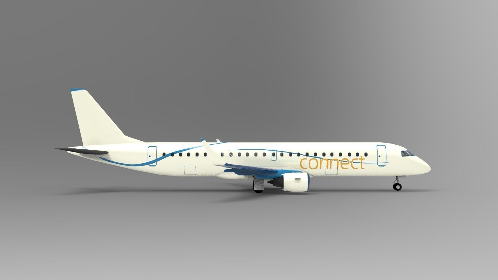 Embraer E190 3D model_1