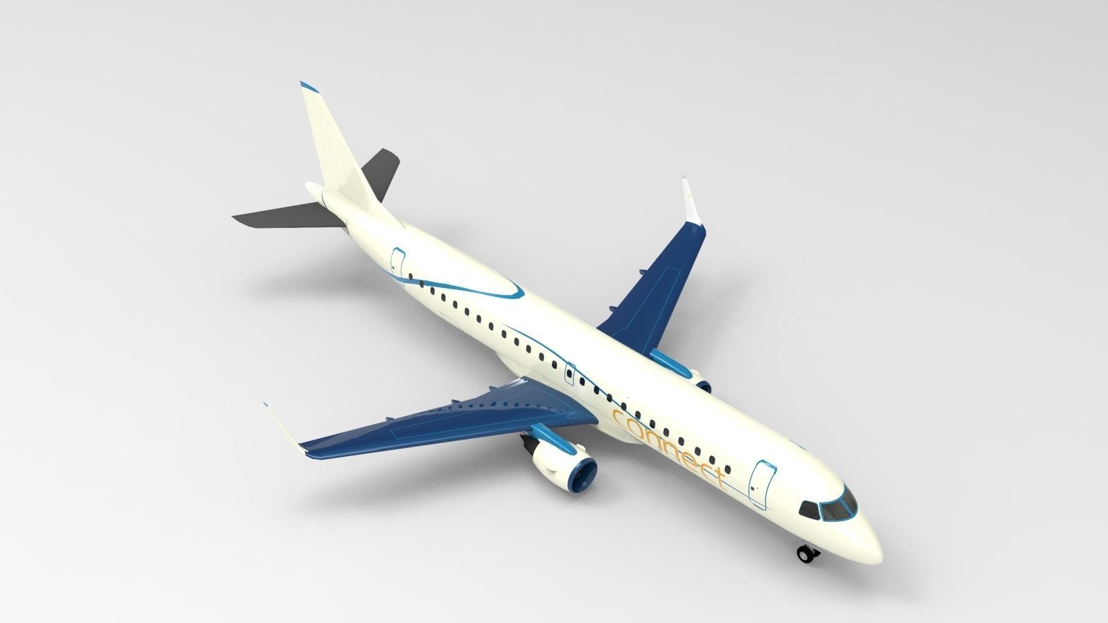 Embraer E190 3D model_2