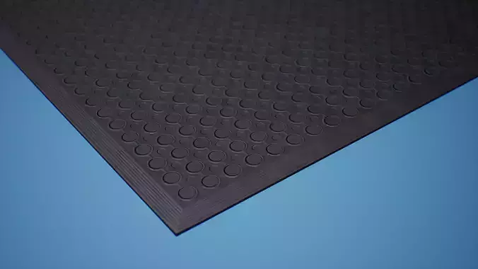 PBR Game-ready Anti-Slip Mat - 2k textures Low-poly 3D model